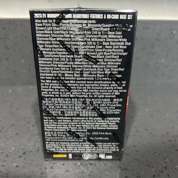 2023-24 Panini Prizm Monopoly NBA Trading Cards Booster/Blaster Box (24 Cards) - Picture 4 of 6